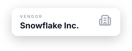 Vendor: Snowflake Inc.