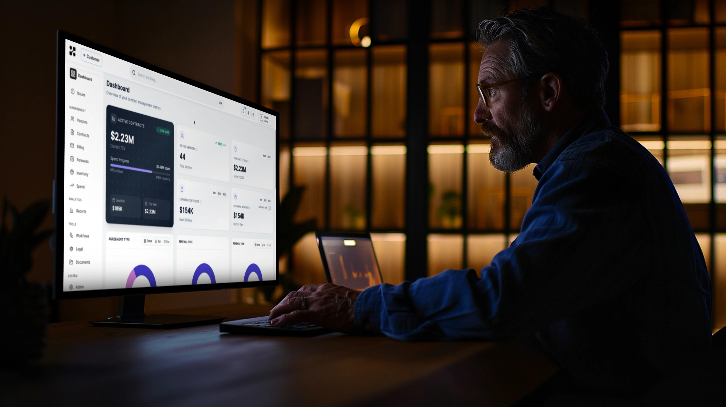 Kavlo contract-driven operations across vendors, renewals, and spend
