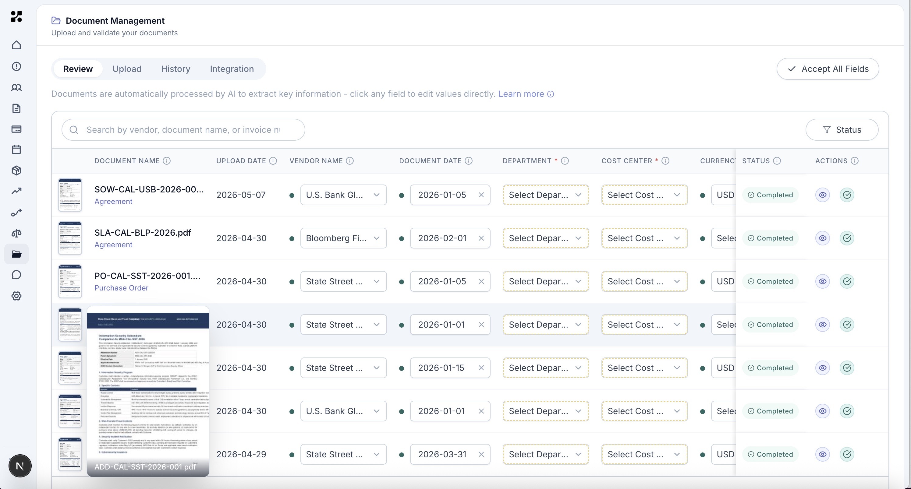 Kavlo Document Management across vendors and departments